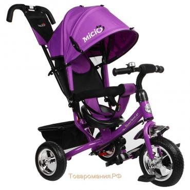 Велосипед трёхколёсный Micio Classic, колёса EVA 10"/8", цвет фиолетовый