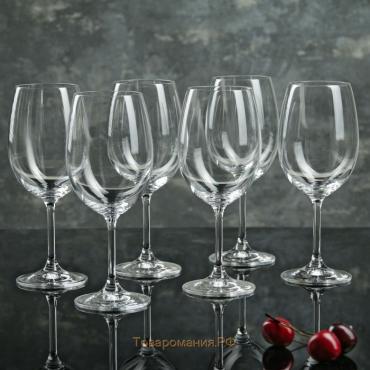 Набор бокалов для вина «Лара», 450 мл, 6 шт