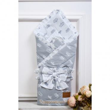 Конверт-одеяло Happy, размер 93×93 см, серый
