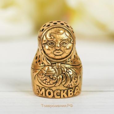 Напёрсток сувенирный «Москва», золото