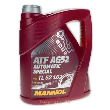 Жидкость для АКПП MANNOL Automatic Special ATF AG52, 4л