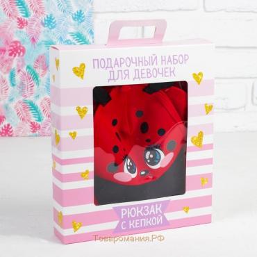 Детский набор «Божья коровка»: рюкзак, кепка