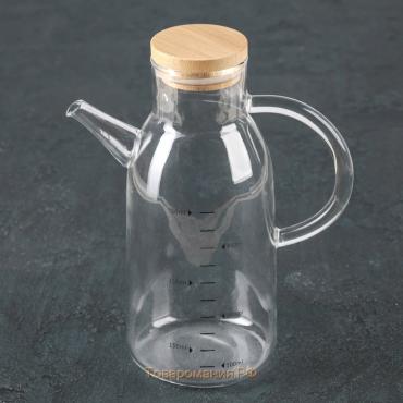 Бутылка для соуса и масла «Эко», 550 мл, 15×8,5×20 см