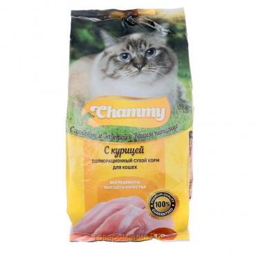 Сухой корм Chammy для кошек, курица 1,9 кг