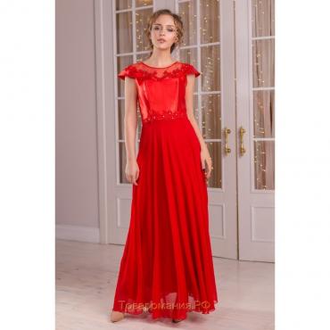 Платье женское MINAKU, цвет красный, размер 44