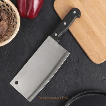 Нож - топорик кухонный «Лидер», лезвие 18 см