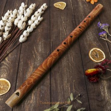 Музыкальный инструмент бамбук"Флейта расписная" 60x3,5x3,5 см