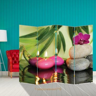 Ширма "Бамбук. Декор 7" 200 × 160 см, двухсторонняя