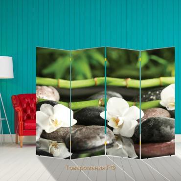 Ширма "Бамбук. декор 16" 200 × 160 см, двухсторонняя