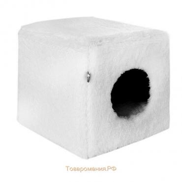 Дом-трансформер Пломбир, эко-мех, 42 х 42 х 42 см, белый