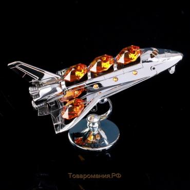 Сувенир с кристаллами Swarovski "Космический корабль" 9,7х6,6 см