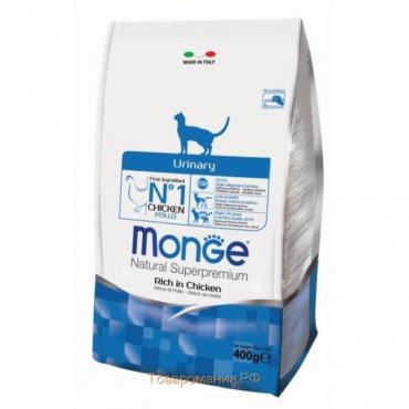 Сухой корм Monge Cat Urinary для кошек, профилактика МКБ, 400 г