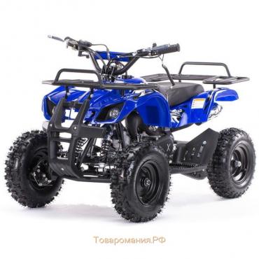 Квадроцикл детский бензиновый MOTAX ATV Mini Grizlik Х-16 Big Wheel (большие колеса), электростартер, пульт родительского контроля, синий