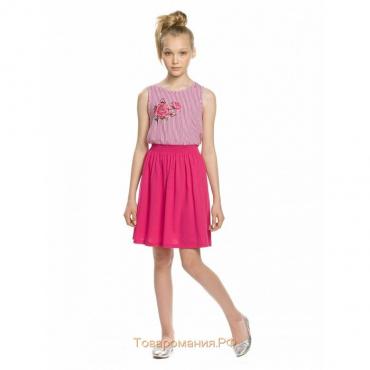 Платье для девочки, рост 134 см, цвет малиновый