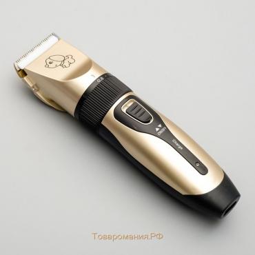 Машинка для стрижки с керамическим лезвием, регулировка ножа, USB-зарядка