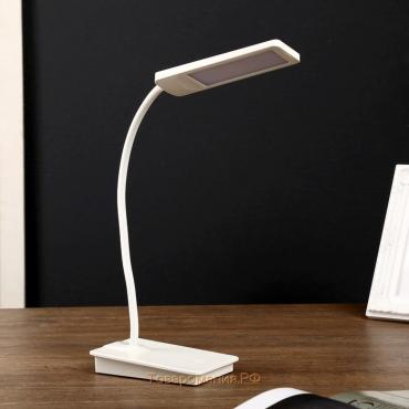 Лампа настольная «Санета» 3 режима 8 Вт USB(не в комплекте) белый 12.5×8×44 см RISALUX