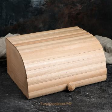 Хлебница деревянная "Ретро", 37 см, массив бука
