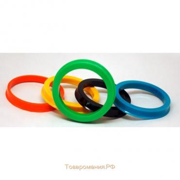 Пластиковое центровочное кольцо ЕТК 73,1-66,6, цвет МИКС
