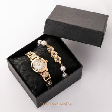 Женский подарочный набор Bajul 2 в 1: наручные часы и браслет