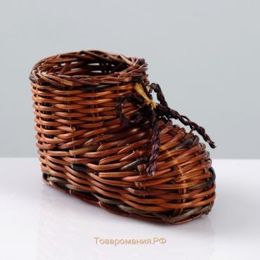 Сувенир «Ботинок», 10×7 см, лоза