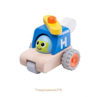 Деревянная игрушка Miniworld «Вертолет с улыбкой»