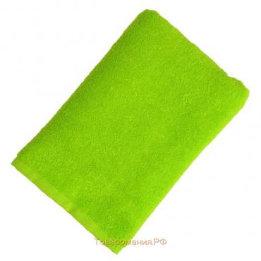 Полотенце махровое Экономь и Я 50х90 см, цв. ярко-зелёный, 320 г/м²