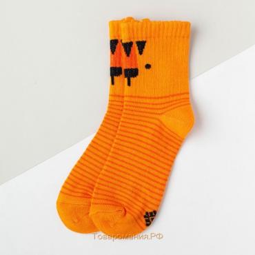 Носки детские KAFTAN «Тигр», размер 18-20, цвет оранжевый