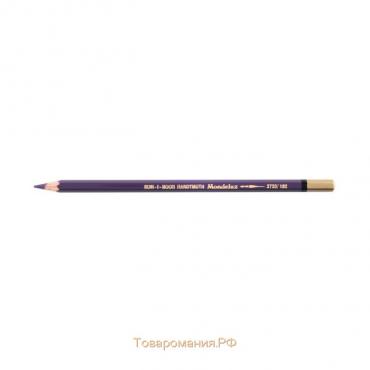 Карандаш акварельный Koh-I-Noor Mondeluz 3720/182, фиолетовый темный, 175 мм, грифель 3.8 мм, ЦЕНА ЗА 1 ШТ