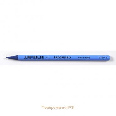 Карандаш цветной цельнографитовый Koh-I-Noor 8750/006 Progresso, в лаке, синий кобальт