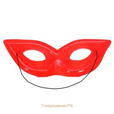 Карнавальная маска, цвет красный