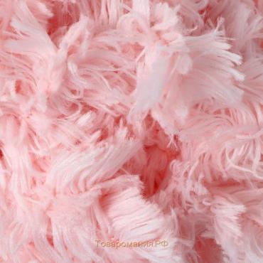 Пряжа "Puffy fur" 100% микрополиэстер 6м/100г  (6102 нежно-розовый)