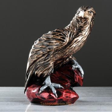 Копилка "Орёл на скале", бронзовый цвет, 37 см,