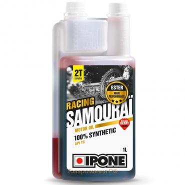 Моторное масло IPONE SAMOURAI RACING, 2T, с запахом клубники, 1л