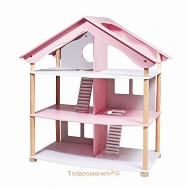 Дом кукольный «Уютный уголок» розовый