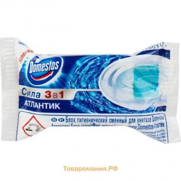 Блок гигиенический для унитаза Domestos "Атлантик", сила 3 в 1, 40 г