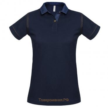 Рубашка поло женская DNM Forward, размер M, цвет тёмно-синий