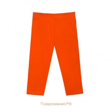 Бриджи для девочки, цвет оранжевый, рост 110 см