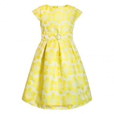 Платье для девочки, рост 122, цвет жёлтый