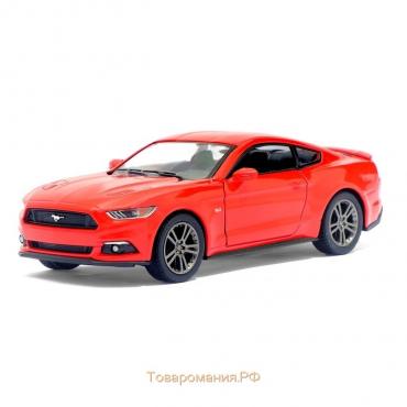 Машина металлическая Ford Mustang GT, 1:38, открываются двери, инерция, цвет красный