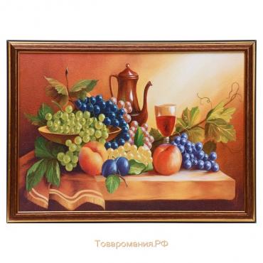 Картина "Натюрморт с вином" 25х35 см (28х38см)