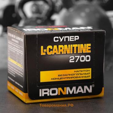 Супер L-карнитин 2700 IRONMAN, лимон-лайм, 12 ампул/60 мл