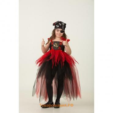 Карнавальный костюм «Пиратка», сделай сам, корсет, ленты, брошки, аксессуары