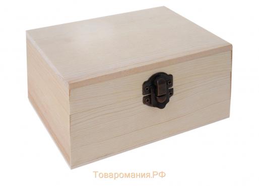Шкатулка для росписи "Прямоугольная" 14х7х10,5 см
