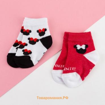 Набор носков "Minnie" Минни Маус, 2 пары, 10-12 см