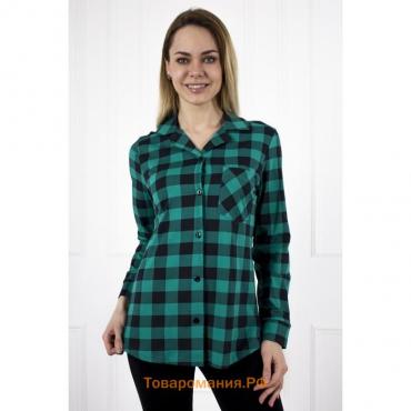 Рубашка женская «Стиль», цвет зелёный, размер 42