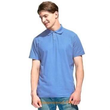 Рубашка мужская, размер 52, цвет голубой