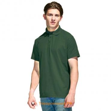Рубашка мужская, размер 50, цвет тёмно-зелёный