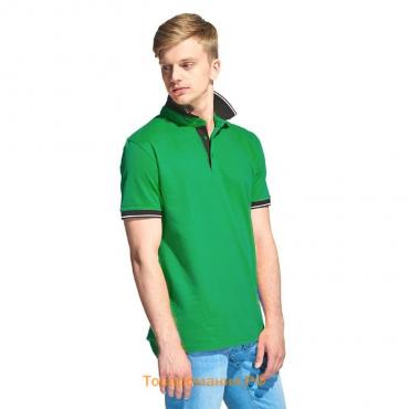 Рубашка мужская, размер 52, цвет зелёный