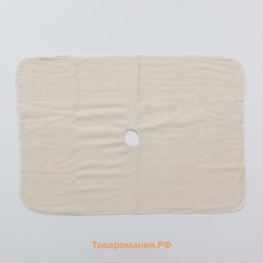 Салфетка для пола с отверстием 3-х слойная «Эконом», 50×80 см, оверлок, неткол