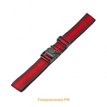 Ремень багажный Wenger, чёрный/красный, 101,5×1,4×5 см